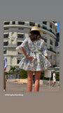 Toile de Jouy - Pompadour short dress