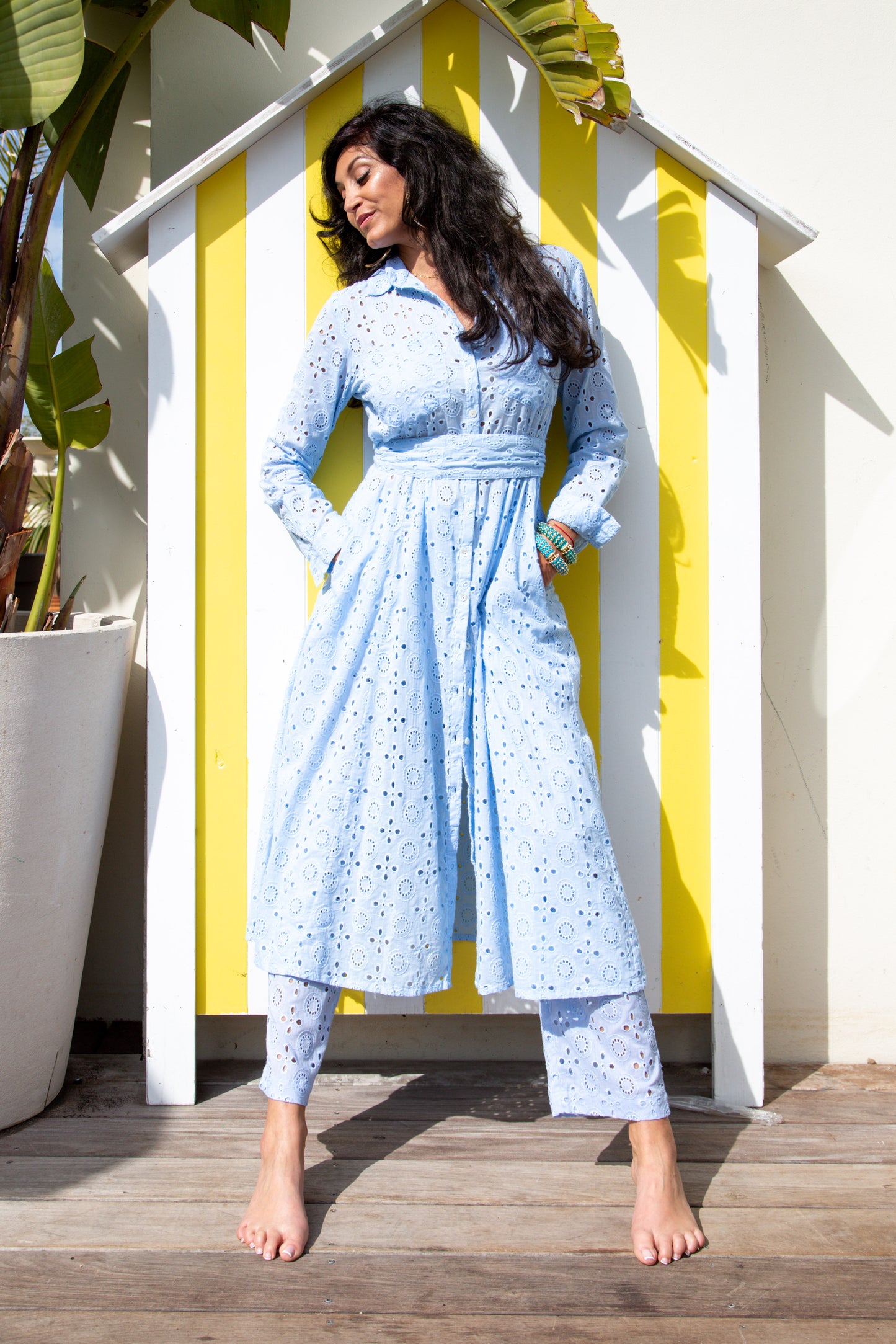 Midi dress toile de jouy Chachou