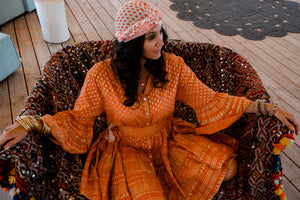 KEFFIEH PRINT DRESS robe longueur medium
